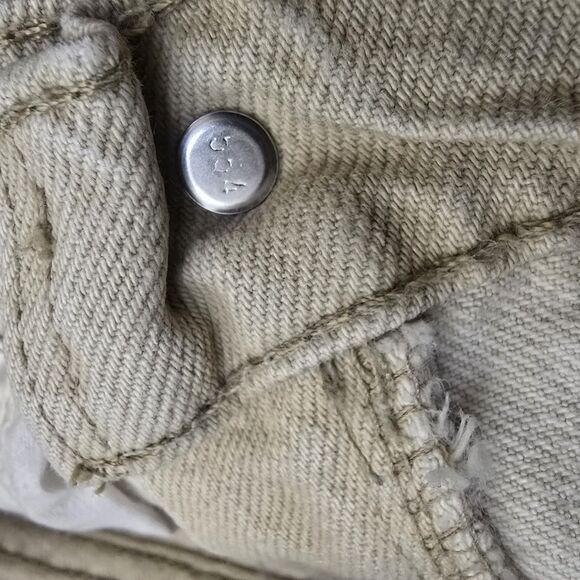 Vintage Levi's Orange Tab 550 Relaxed Fit Student W27 L28 Tan Jeans *Flaw - Picture 12 of 16